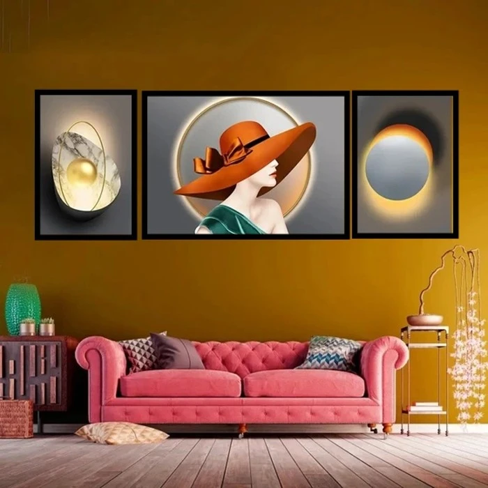 تابلو طرح دختر مدل TA9411 مجموعه سه عددی