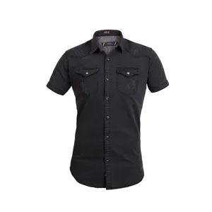 پیراهن آستین کوتاه مردانه مدل JIN2jibINAzgh