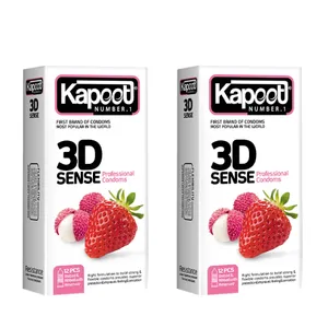 کاندوم کاپوت مدل 3D Sense مجموعه 2 عددی