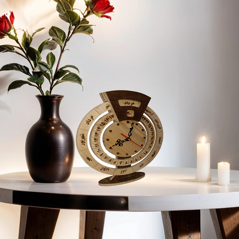 ساعت رومیزی مدل تقویم دار کد wr55