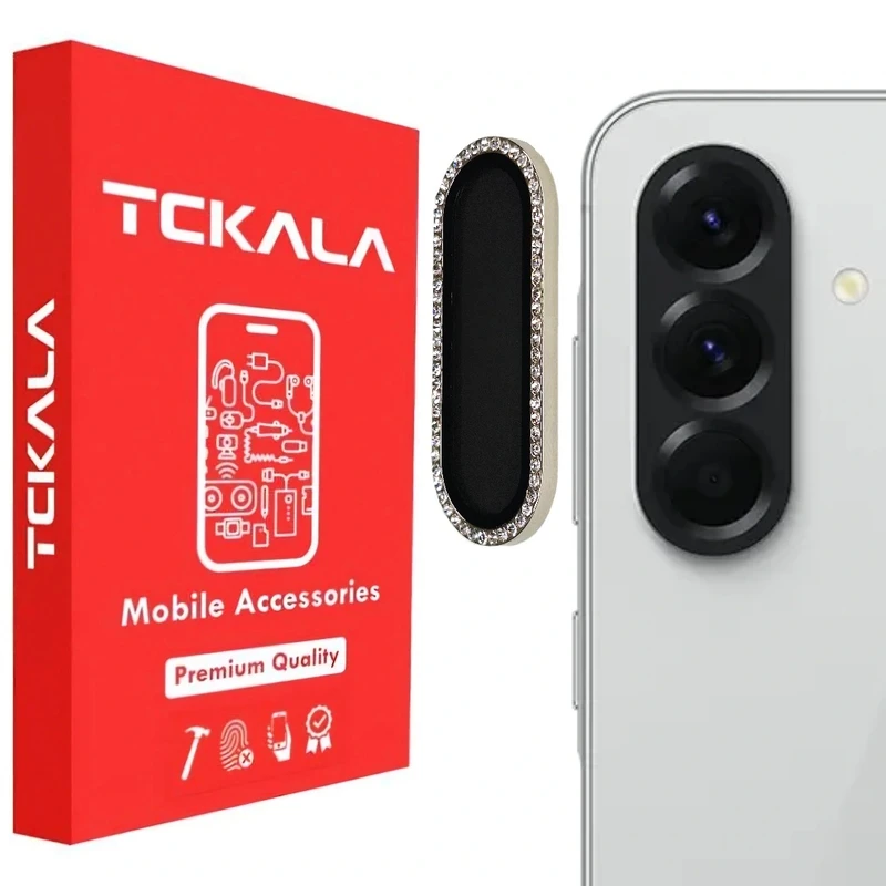 محافظ لنز دوربین تیسیکالا مدل نگین دار مناسب برای گوشی موبایل سامسونگ Galaxy A56 / A36 / A26