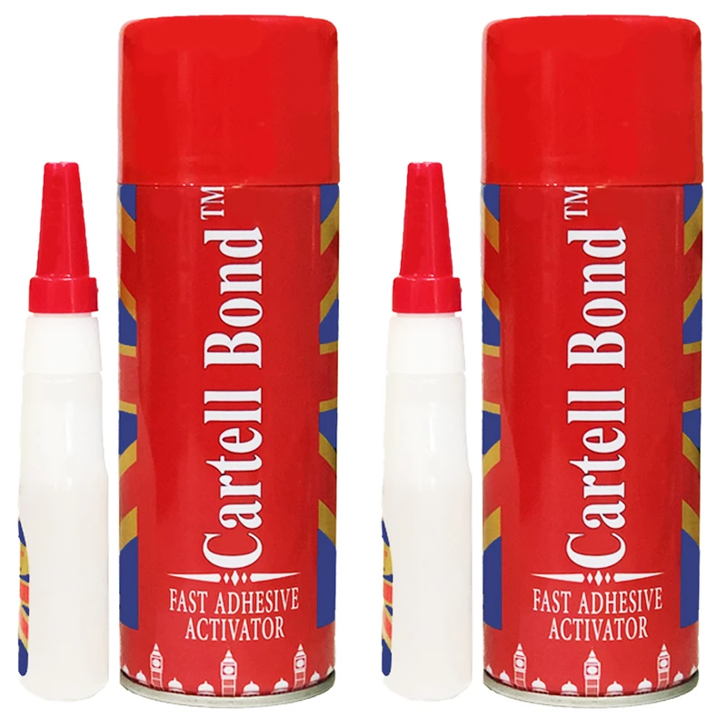 چسب 123 کارتل مدل AC400  حجم 400 میلی لیتر بسته 2 عددی