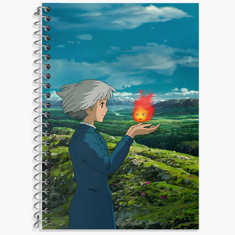 دفتر لغت 50 برگ خندالو طرح سوفیا انیمه قلعه متحرک هاول کد F6018