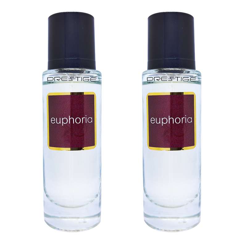 عطر جیبی زنانه نیو پرستیژ کالر مدل Ck Euphoria حجم 35 میلی‌لیتر بسته 2 عددی