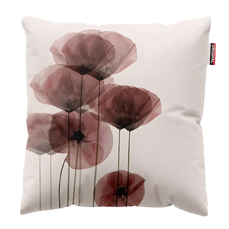 کوسن پاد آفرین مدل مینیمال طرح گل و برگ کد PK303312 سایز 30*30 سانتی متر