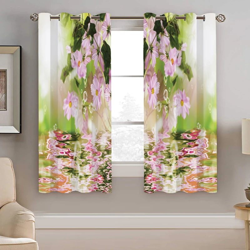 پرده نیروانا طرح گل مدل هازان کد 8837 سایز 140×200 سانتی متر