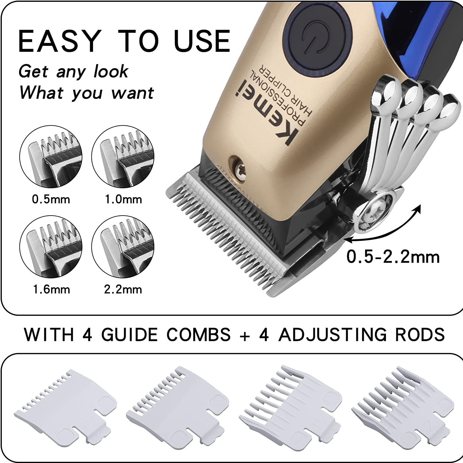 ماشین اصلاح موی سر و صورت کیمی مدل KM-2620