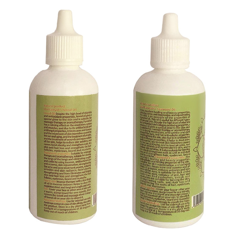 روغن مو مرهم یاب مدل جلبک دریایی و رازیانه حجم 80 میلی لیتر مجموعه 2 عددی روغن مو مرهم یاب مدل جلبک دریایی و رازیانه حجم 80 میلی لیتر مجموعه 2 عددی