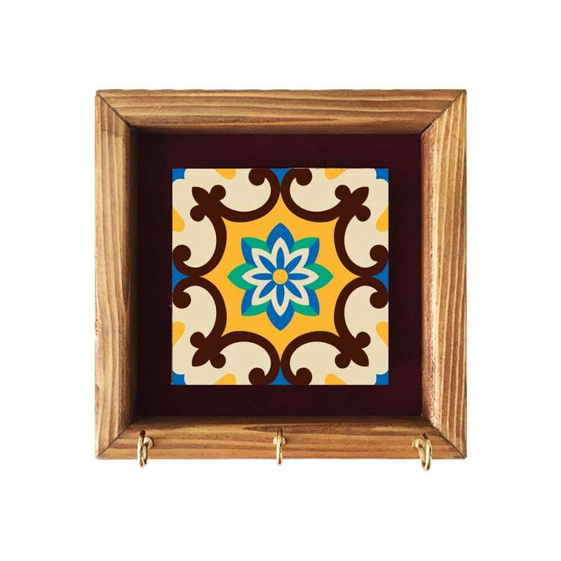 جاکلیدی چوبی گلاک طرح سنتی کد KH1