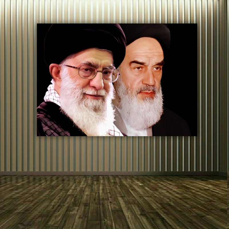 تابلو بوم طرح امام خمینی و خامنه ای کد PP2739