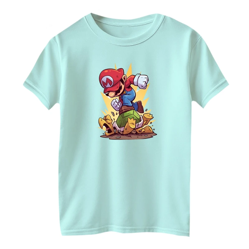 تی شرت آستین کوتاه بچگانه مدل ماریو کد ۲