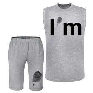 ست تاپ و شلوارک مردانه مدل N648 IM