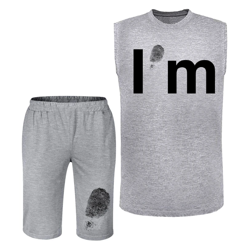 ست تاپ و شلوارک مردانه مدل N648 IM