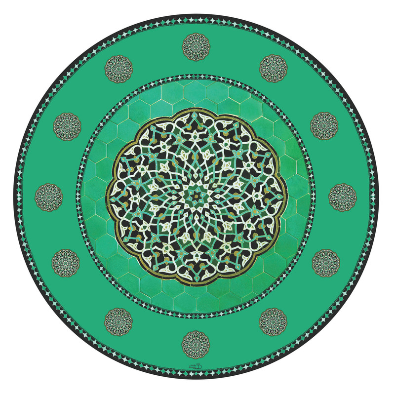 رومیزی قلم فلزی طرح مسجد جامع یزد