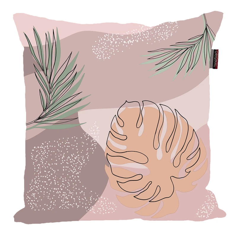 کوسن پاد آفرین مدل مینیمال طرح برگ گلدان کد PK30522