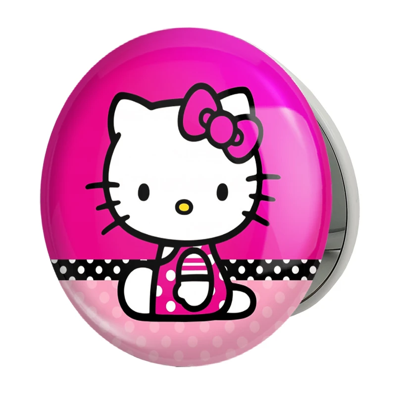 آینه جیبی خندالو طرح هلو کیتی مدل تاشو کد 24759 