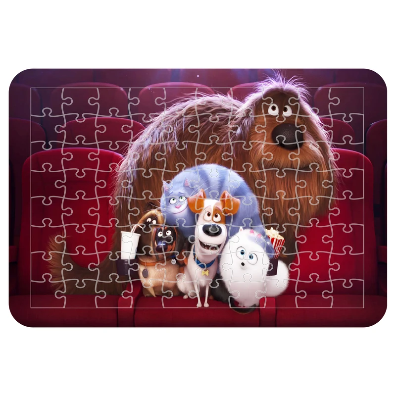 پازل 54 تکه مدل CHB1955 طرح انیمیشن زندگی مخفی حیوانات خانگی