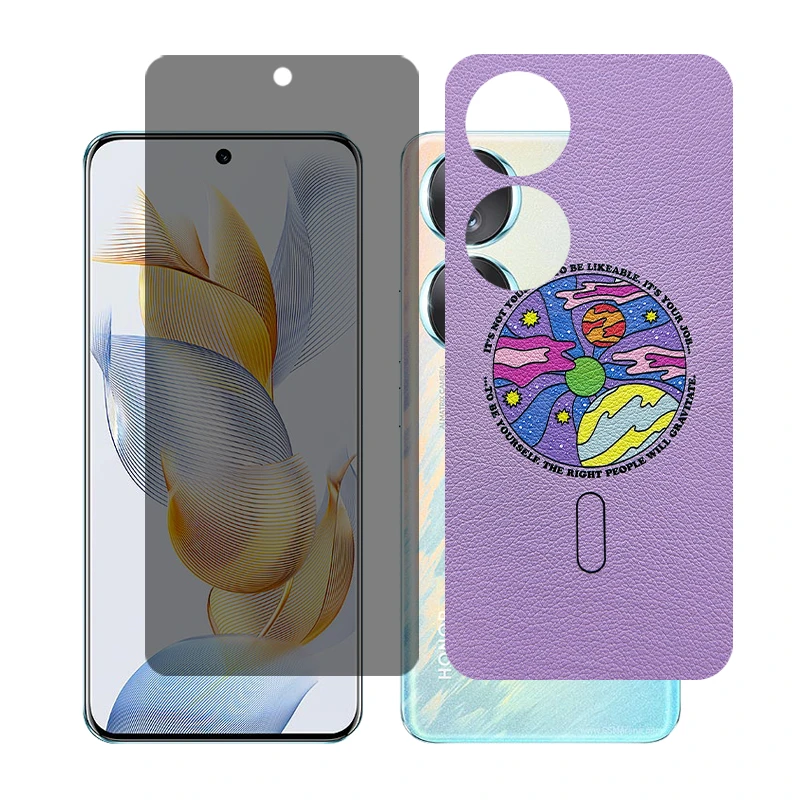 محافظ صفحه نمایش حریم شخصی گلس مدل Together مناسب برای گوشی موبایل آنر 70 به همراه برچسب پوششی