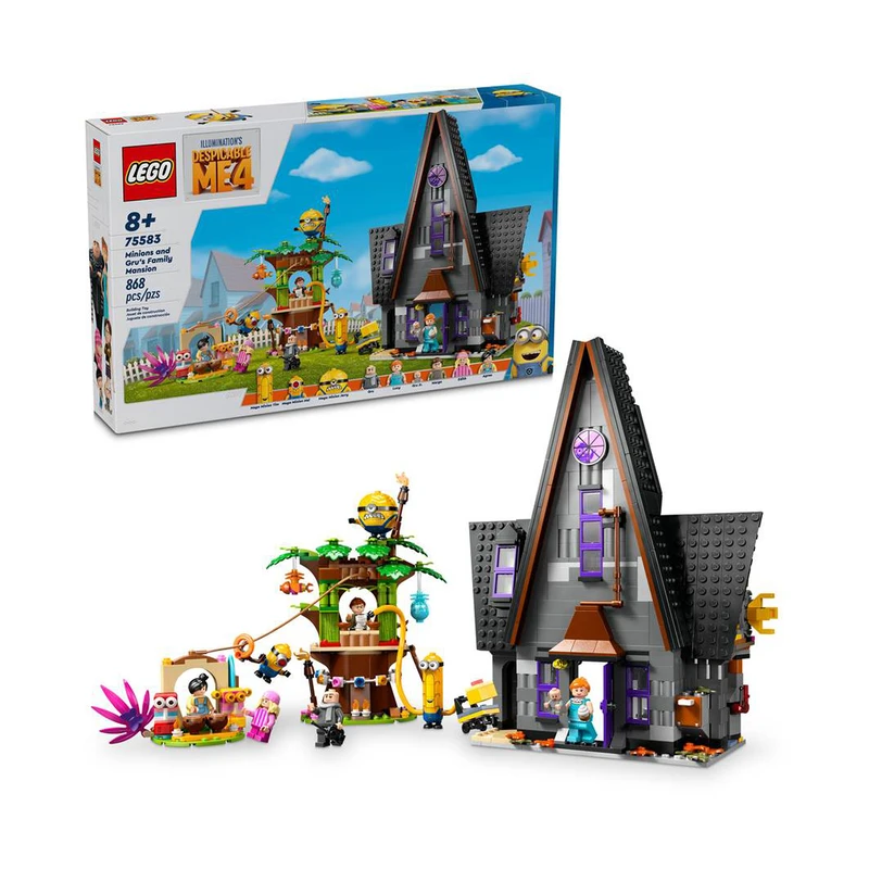 لگو 868 تکه سری Despicable Me مدل Minions and Gru's Family Mansion کد 75583
