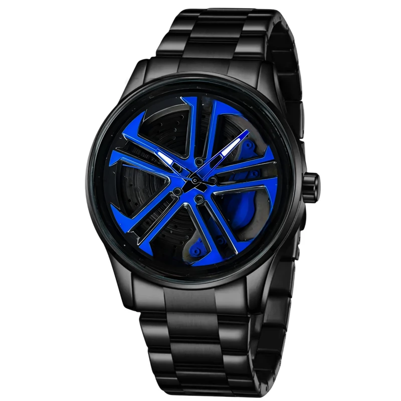 ساعت مچی عقربه‌ای کوارتز مردانه مدل اسپرت صفحه رینگ چرخان کد V6