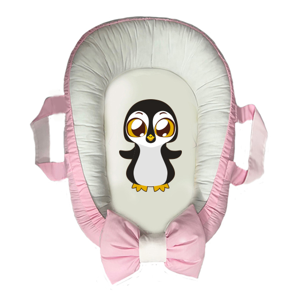 سرویس خواب سه تکه نوزاد مدل گارد محافظ دار طرح جوجه کد 056