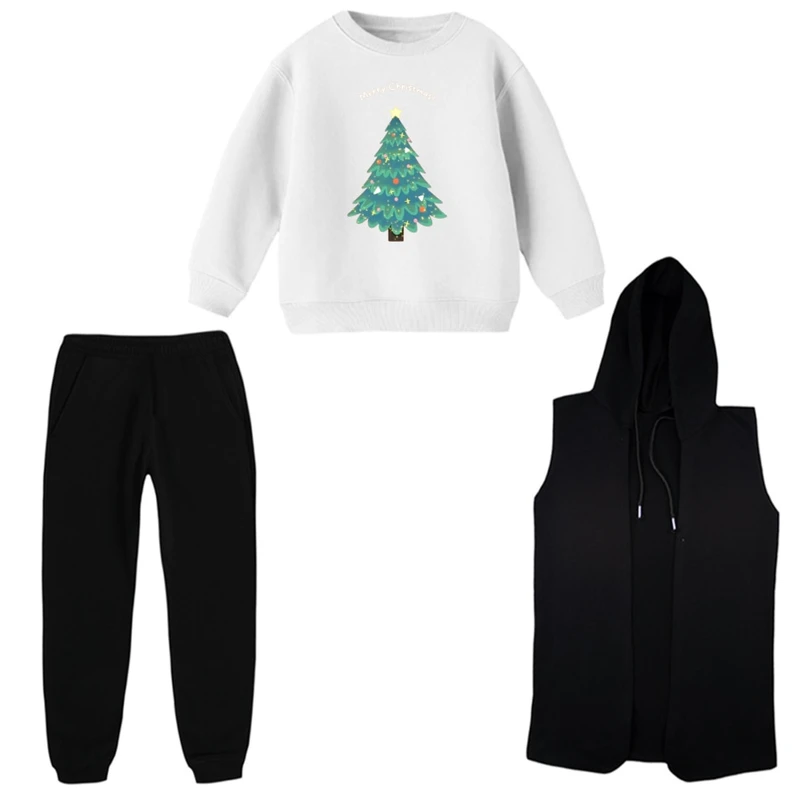 ست 3 تکه لباس راحتی بچگانه مدل کریسمسی کد 6