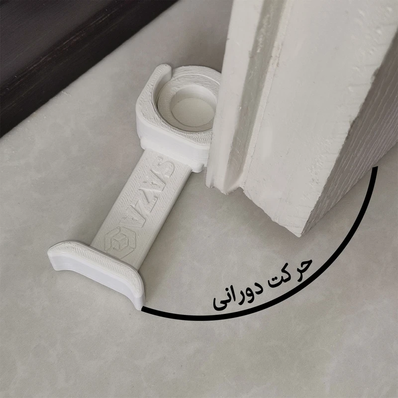 عکس شماره 4 : نگهدارنده درب سازا مدل دوکاره کد sn2 بسته 2 عددی