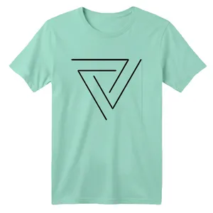 تی شرت آستین کوتاه بچگانه مدل Triangle کد 1  رنگ سبز روشن