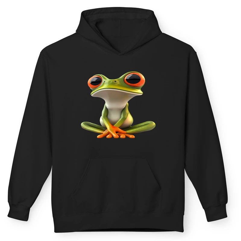 هودی مردانه پاد آفرین مدل قورباغه بامزه کد 01