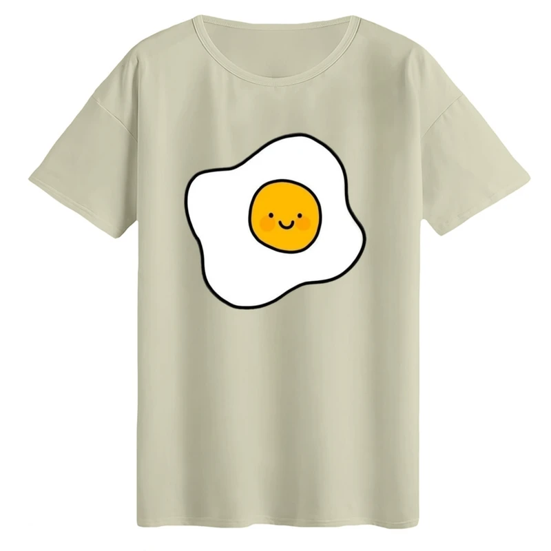 تی‌شرت لانگ آستین کوتاه زنانه مدل نیمرو بامزه