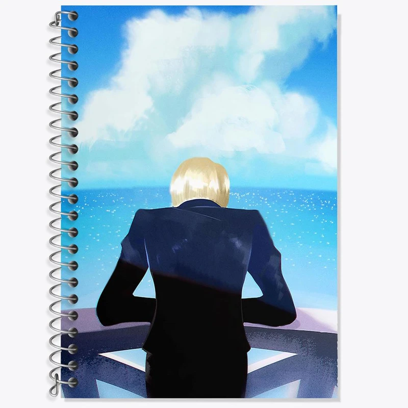 دفتر لغت 50 برگ خندالو مدل سانجی انیمه وان پیس One Piece کد 11449