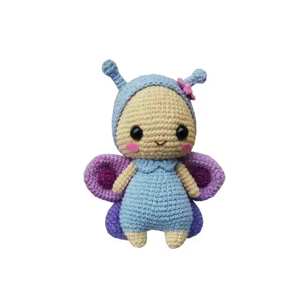 عروسک بافتنی مدل پروانه کد 21