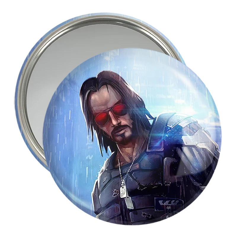 آینه جیبی خندالو مدل جانی سیلورهند سایبر پانک  کد 30563