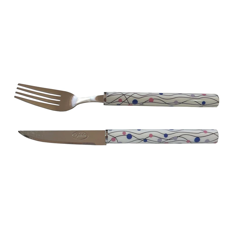 سرویس کارد و  چنگال گیلدا  مدل حبابدار بسته 12 عددی