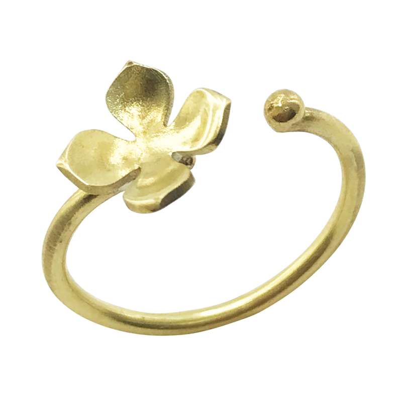 بند انگشتی زنانه گالری عزیزی طرح گل مدل 15672