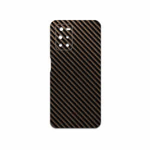 MAHOOT Glossy-Brown-Fiber Cover Sticker for Xiaomi Redmi Note 11 4G