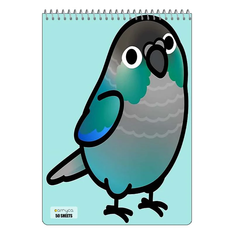 دفتر نقاشی 50 برگ سیمی کارنیکا طرح طوطی Parrot کد 41912