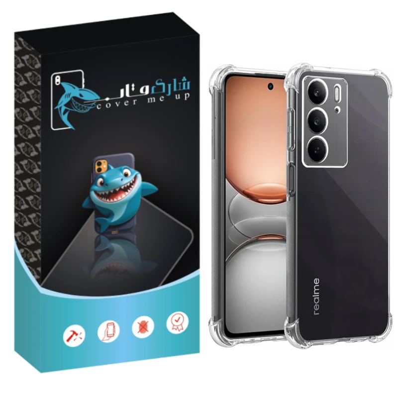 کاور شارک قاب مدل Crystal مناسب برای گوشی موبایل ریلمی  C75