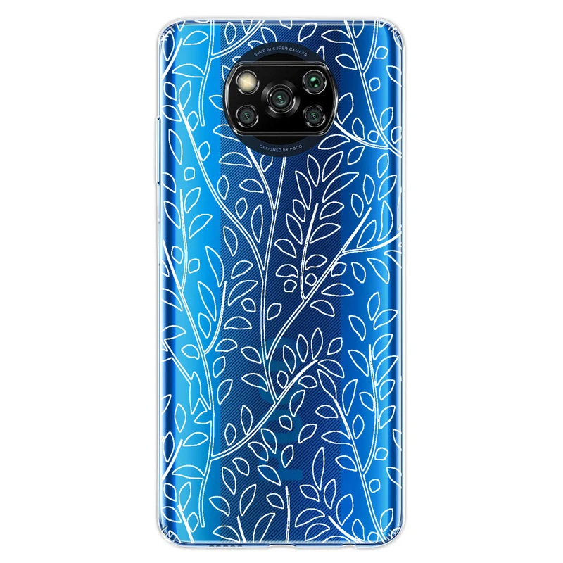 کاور مگافون طرح برگ مدل C45-W مناسب برای گوشی موبایل شیائومی Poco X3 / X3 NFC / X3 PRO