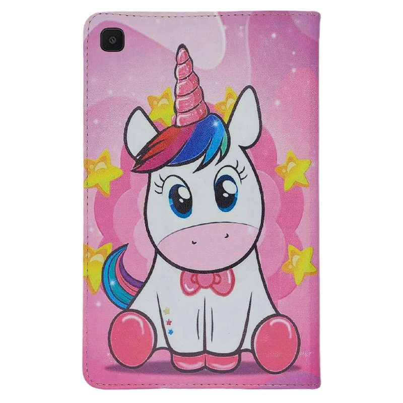 کیف کلاسوری طرح یونی کورن کد J-001 مناسب برای تبلت سامسونگ Galaxy Tab A7 Lite / T225