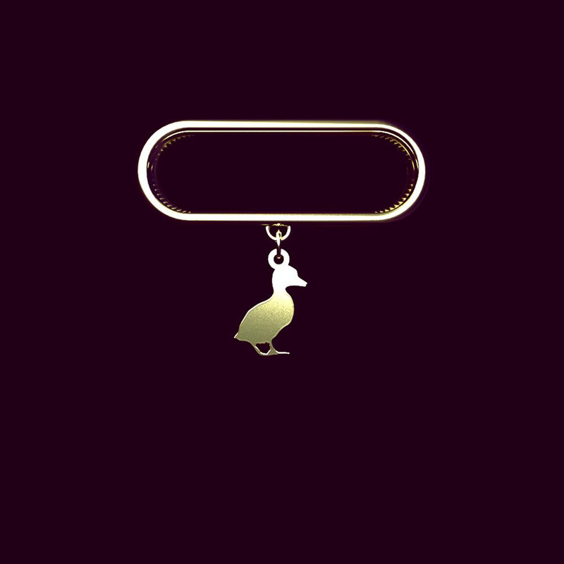 آویز ساعت طلا 18 عیار زنانه مدوپد مدل اردک کد SD1-1043