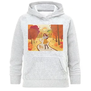 هودی زنانه طرح پاییز دخترانه مدل H511