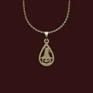 گردنبند طلا 18 عیار زنانه مدوپد مدل هالووین کد W2-1-1035