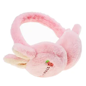 گوش گیر زمستانی دخترانه مدل rabbit رنگ صورتی