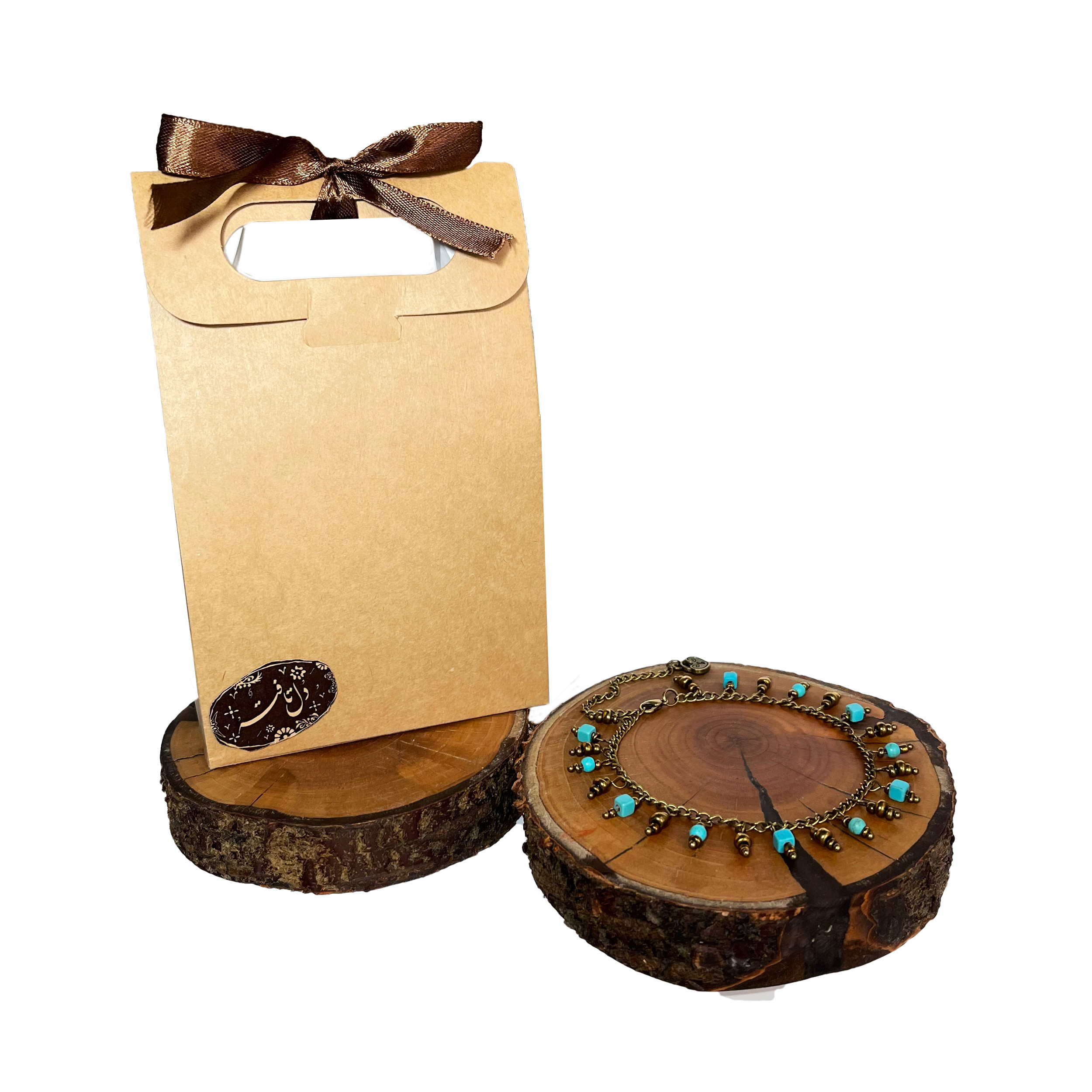 پابند زنانه دل تافته مدل فیروزه کد Del_A10 پابند زنانه دل تافته مدل فیروزه کد Del_A10