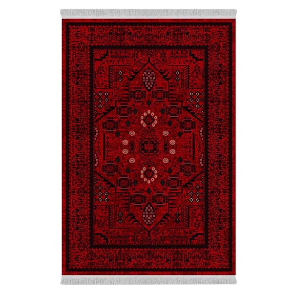 فرش پارچه‌ای دفه مدل فرشینه طرح مدرن کد 134