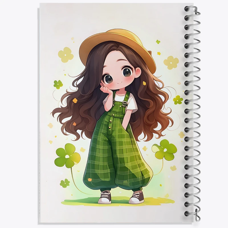 دفتر نقاشی 50 برگ خندالو طرح دخترانه کیوت کد N3844