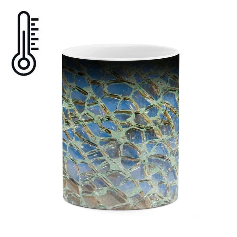 ماگ حرارتی کاکتی مدل شیشه شکسته کد mgh18036