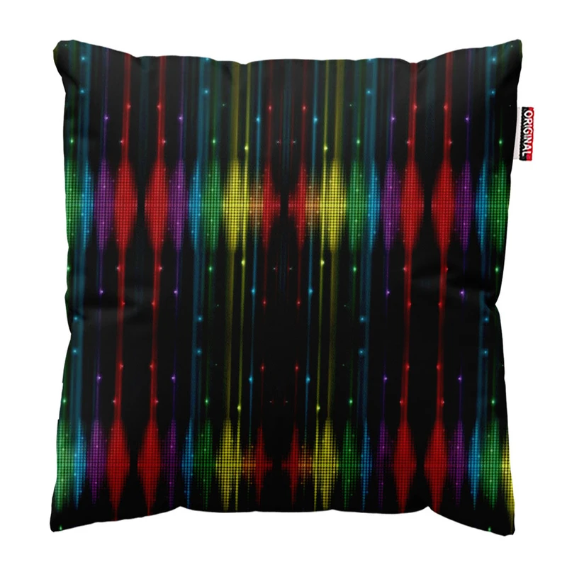  کوسن پاد آفرین طرح خط رنگی کد 3398 سایز 30*30 سانتی متر