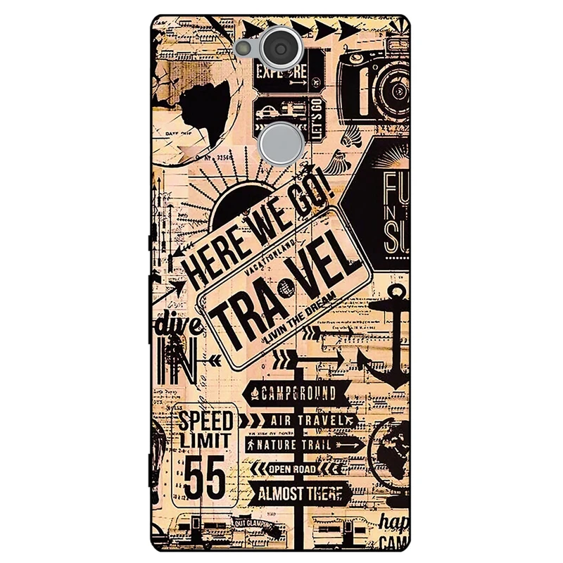 کاور مگافون طرح مسافرت مدل 8098 مناسب برای گوشی موبایل سونی Xperia XA2 Plus